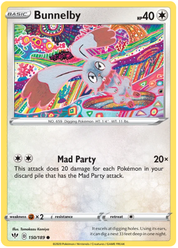 Bunnelby (150/189) - Darkness Ablaze