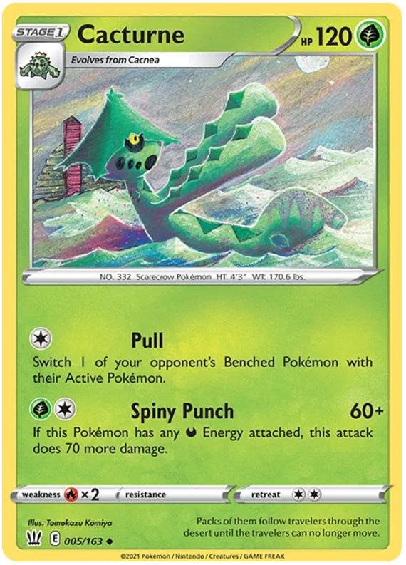 Cacturne [Reverse Holo] (005/163) - Battle Styles