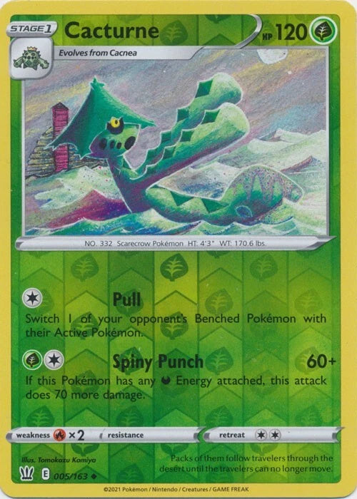 Cacturne Reverse Holo (005/163) - Battle Styles