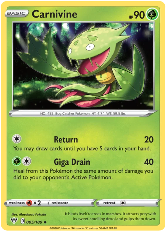 Carnivine (005/189) - Darkness Ablaze