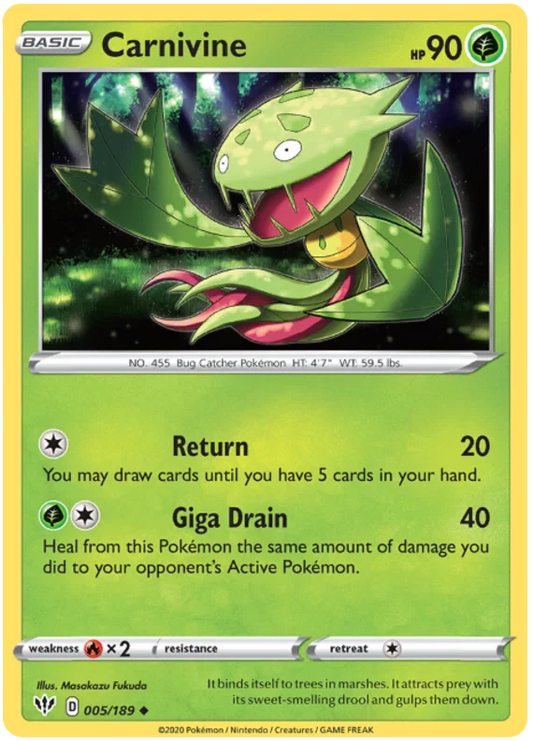 Carnivine (005/189) - Darkness Ablaze