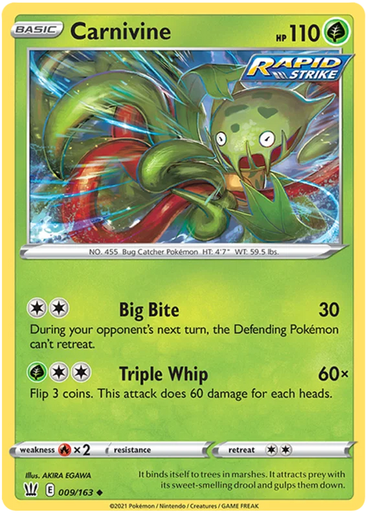 Carnivine (009/163) - Battle Styles