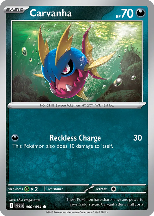 Carvanha (060/094) - Phantasmal Flames
