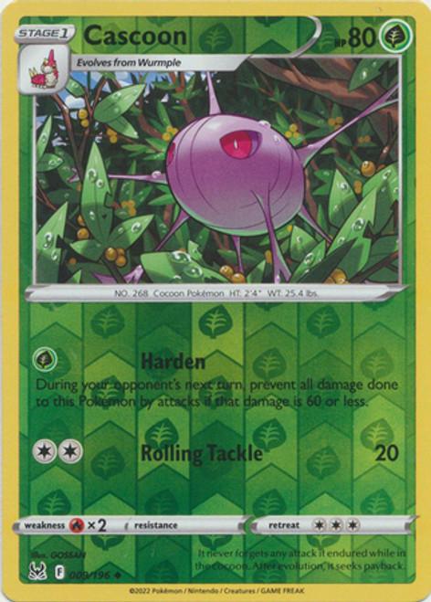 Cascoon Reverse Holo (009/196) - Lost Origin