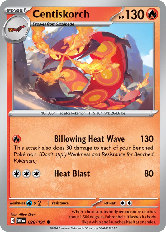 Centiskorch (028/191) - Surging Sparks