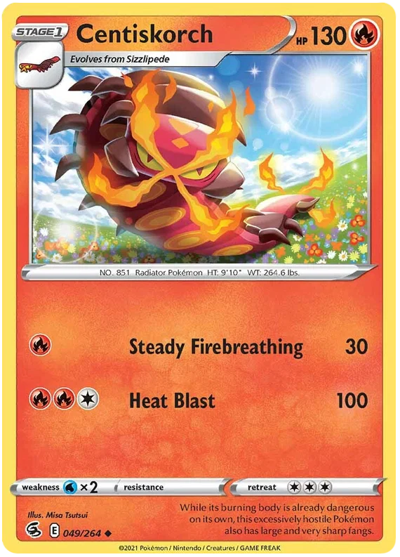Centiskorch [Reverse Holo] (049/264) - Fusion Strike