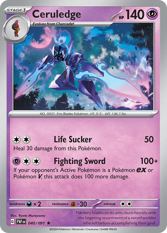 Ceruledge Holo (040/091) - Paldean Fates