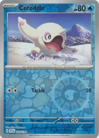 Cetoddle Reverse Holo (058/198) - Scarlet & Violet