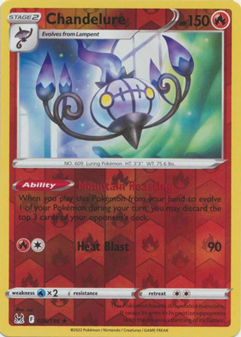 Chandelure Reverse Holo (026/196) - Lost Origin