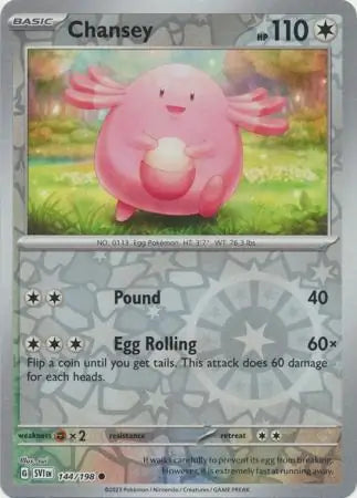 Chansey Reverse Holo (144/198) - Scarlet & Violet