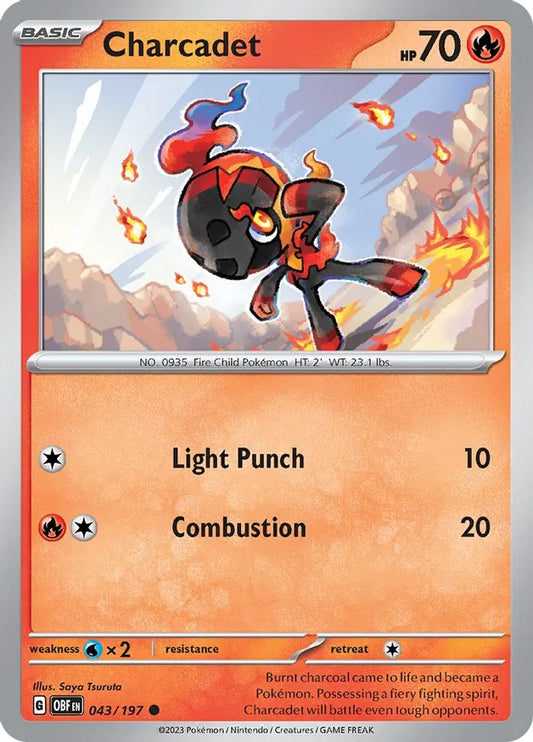 Charcadet (043/197) - Obsidian Flames