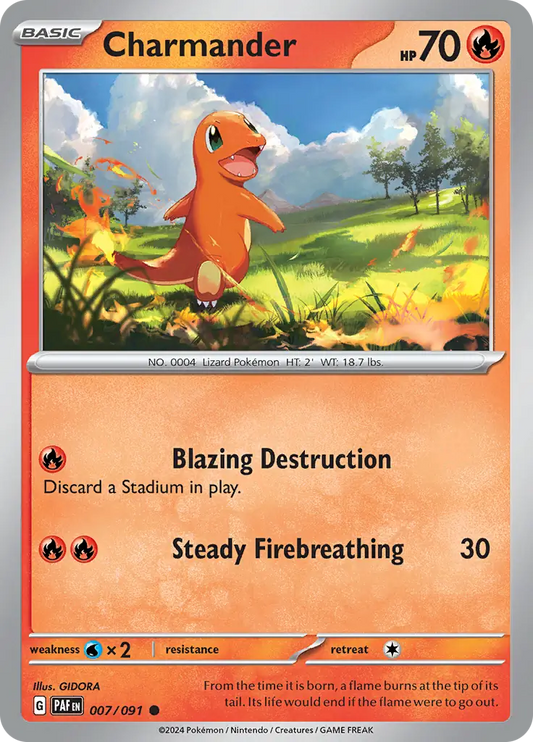 Charmander (007/091) - Paldean Fates