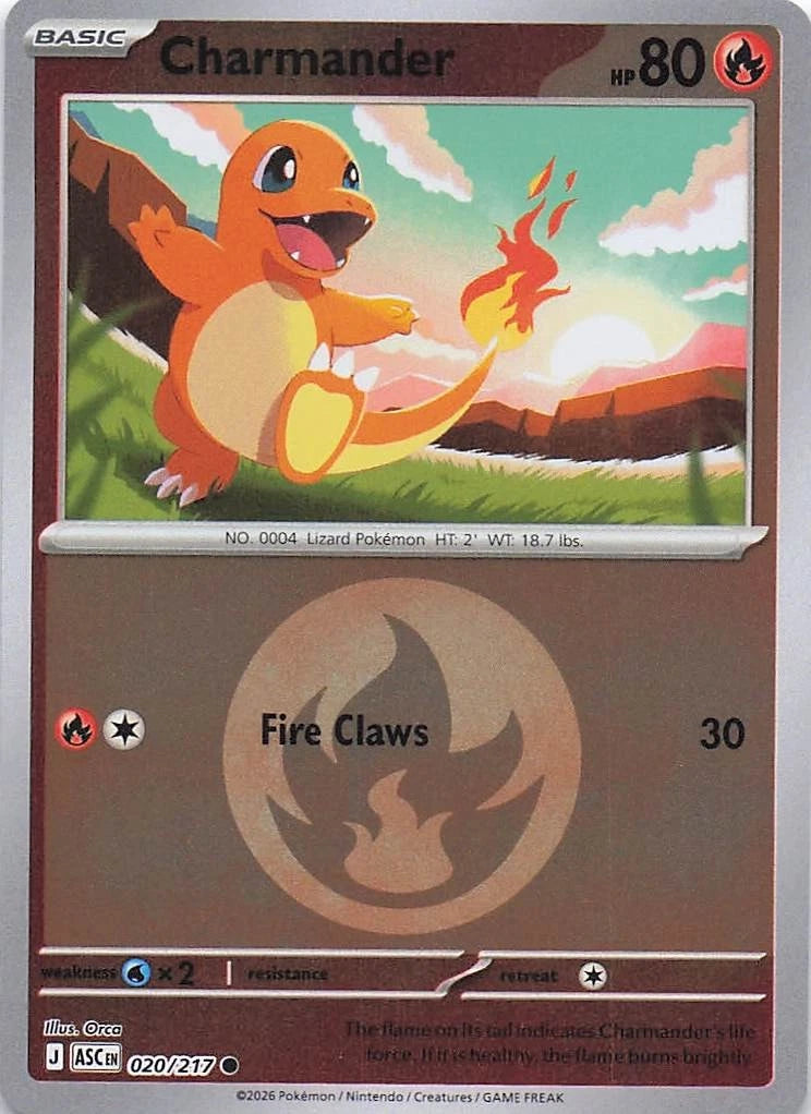 Charmander Energy Reverse Holo (020/217) - Ascended Heroes