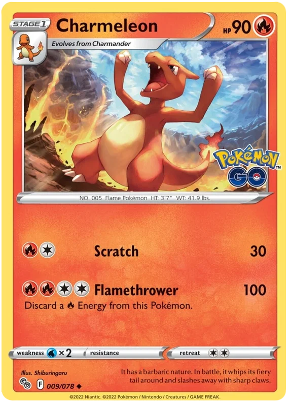 Charmeleon (009/078) - Pokémon Go