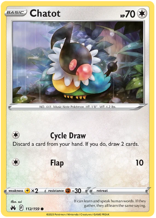 Chatot (112/159) - Crown Zenith
