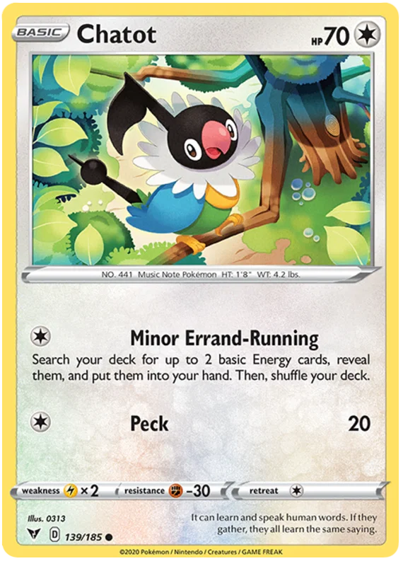 Chatot (139/185) - Vivid Voltage