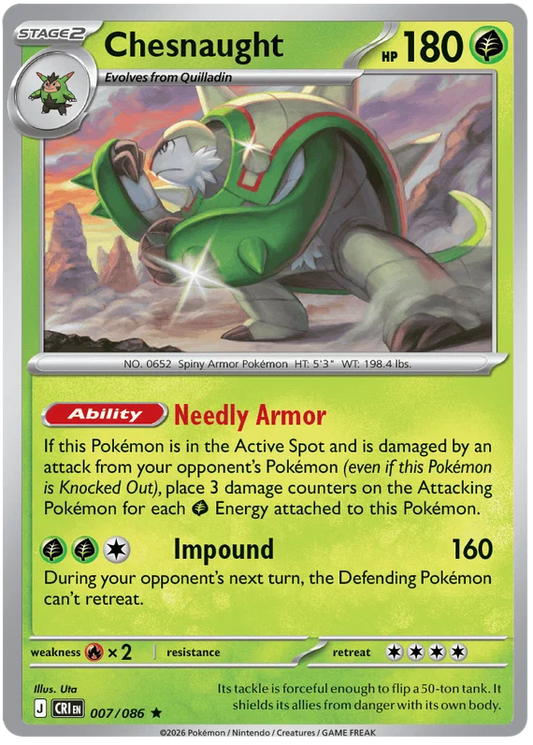 Chesnaught Holo (007/086) - Chaos Rising