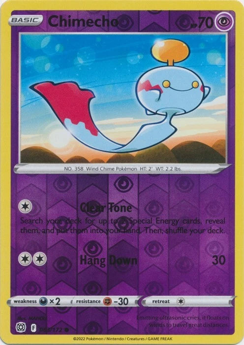 Chimecho Reverse Holo (063/172) - Brilliant Stars
