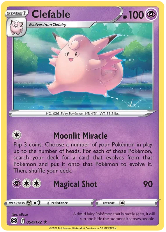 Clefable (054/172) - Brilliant Stars
