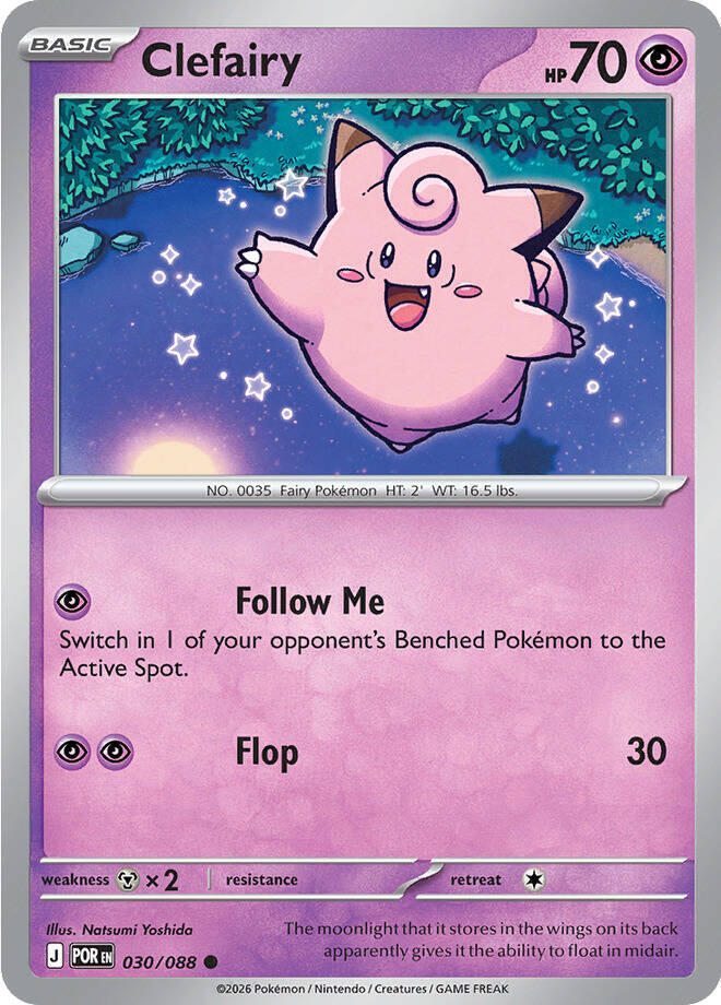 Clefairy [Reverse Holo] (030/088) - Perfect Order