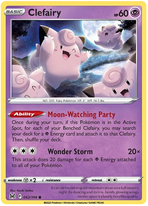 Clefairy [Reverse Holo] (062/196) - Lost Origin