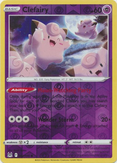 Clefairy Reverse Holo (062/196) - Lost Origin