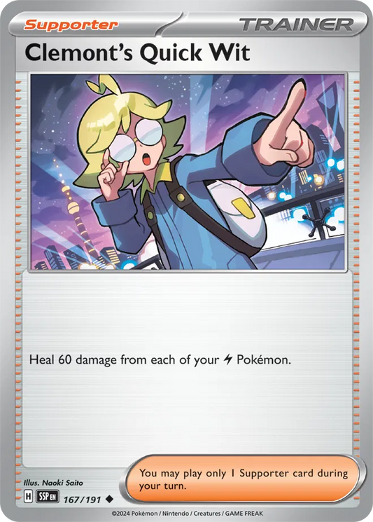 Clemont's Quick Wit (167/191) - Surging Sparks