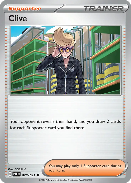 Clive (078/091) - Paldean Fates