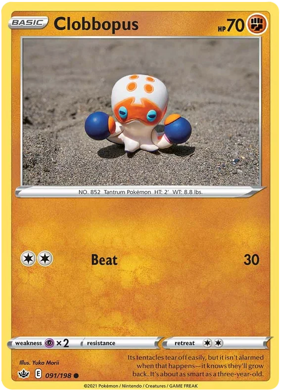 Clobbopus [Reverse Holo] (091/198) - Chilling Reign