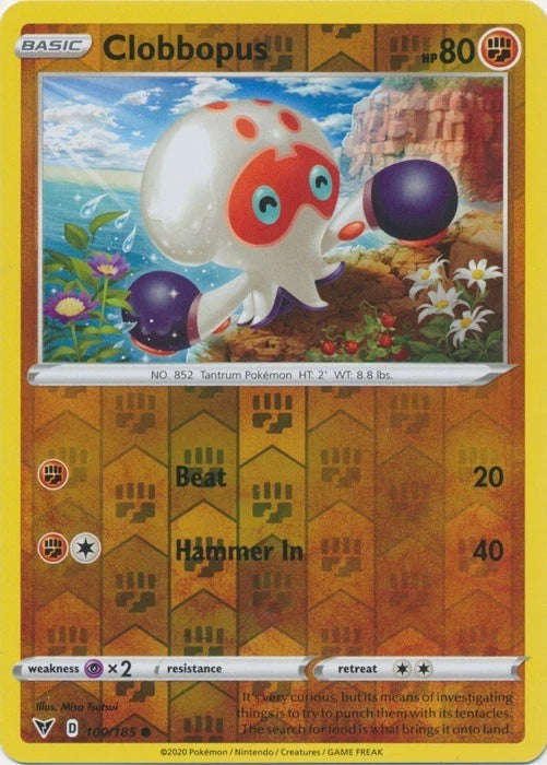 Clobbopus Reverse Holo (100/185) - Vivid Voltage
