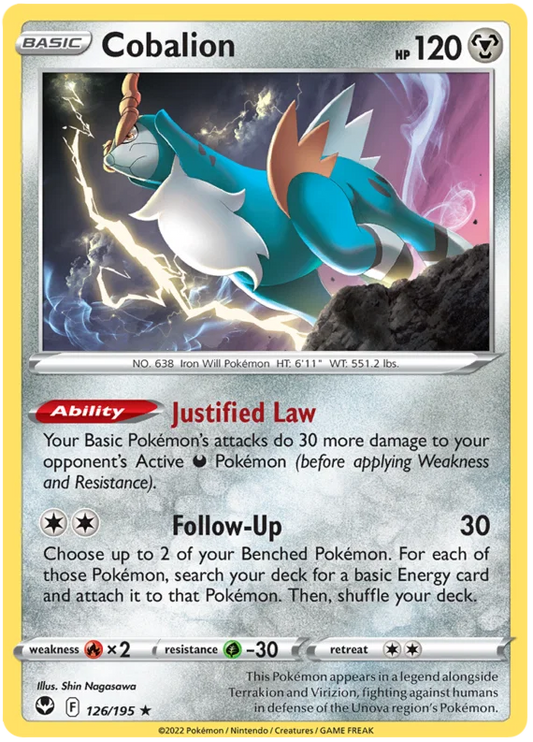 Cobalion (126/195) - Silver Tempest