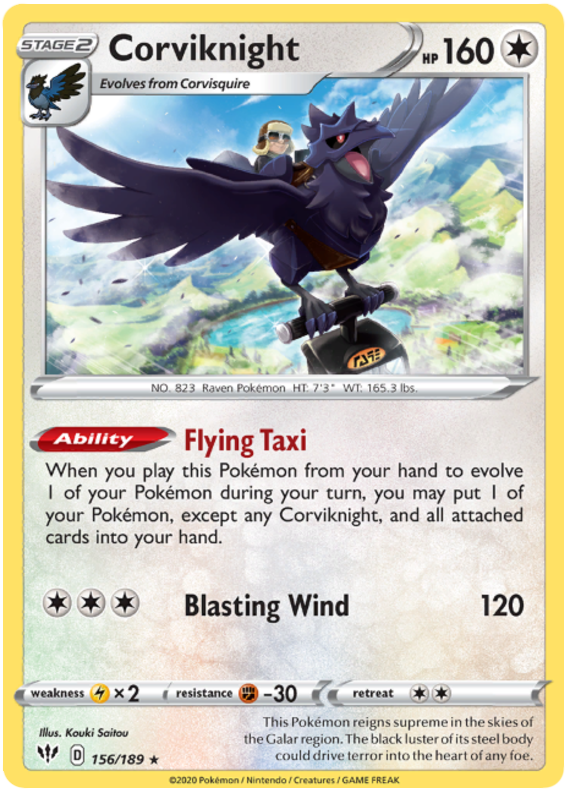 Corviknight (156/189) - Darkness Ablaze