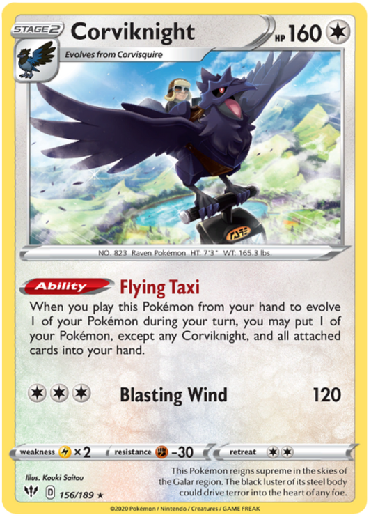 Corviknight (156/189) - Darkness Ablaze