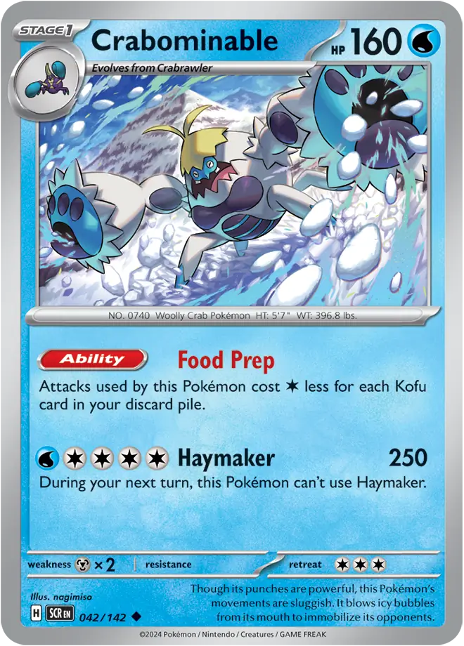 Crabominable [Reverse Holo] (042/142) - Stellar Crown
