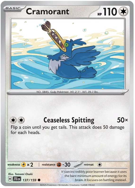 Cramorant [Reverse Holo] (137/159) - Journey Together