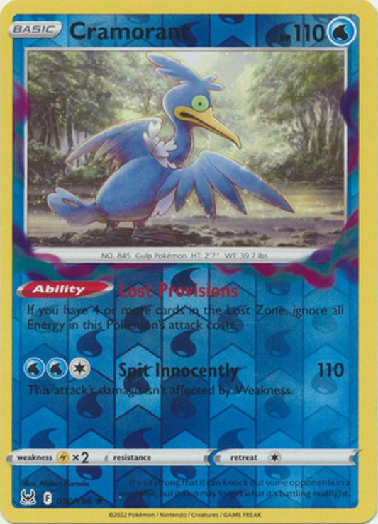 Cramorant Reverse Holo (050/196) - Lost Origin