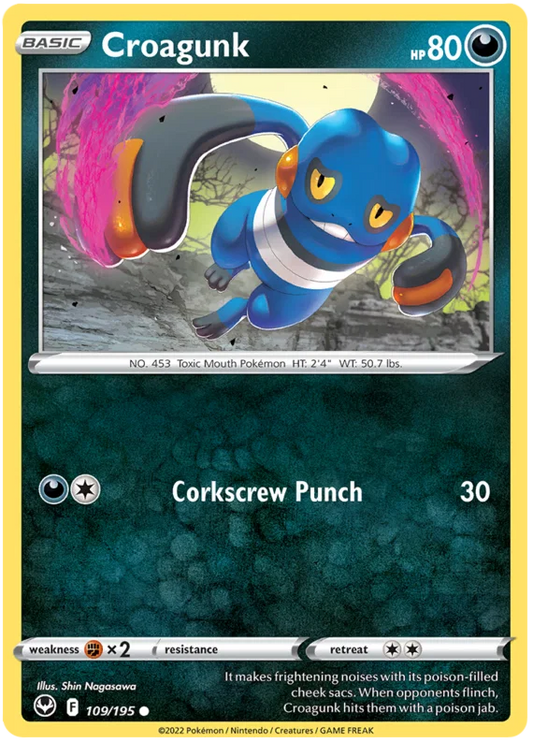 Croagunk (109/195) - Silver Tempest