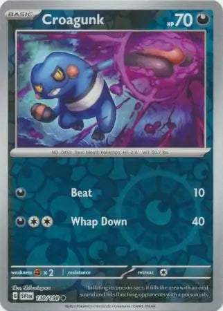 Croagunk Reverse Holo (130/198) - Scarlet & Violet