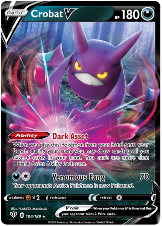 Crobat V (104/189) - Darkness Ablaze