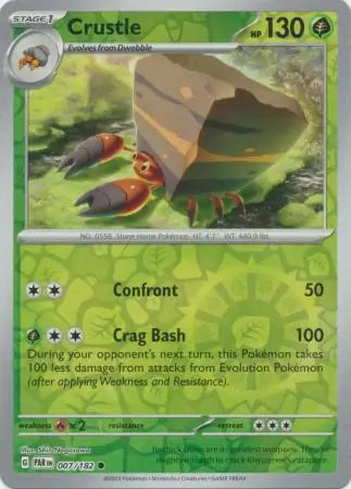 Crustle Reverse Holo (007/182) - Paradox Rift