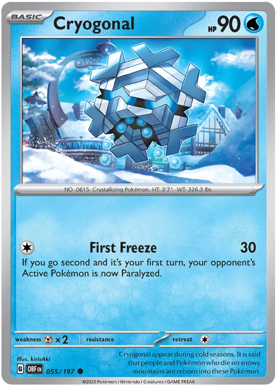 Cryogonal [Reverse Holo] (055/197) - Obsidian Flames