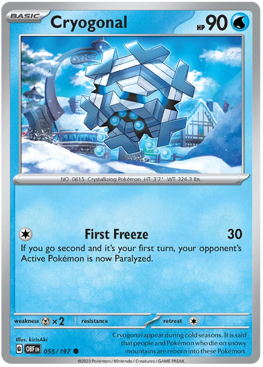 Cryogonal [Reverse Holo] (055/197) - Obsidian Flames