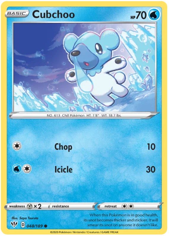 Cubchoo (048/189) - Darkness Ablaze