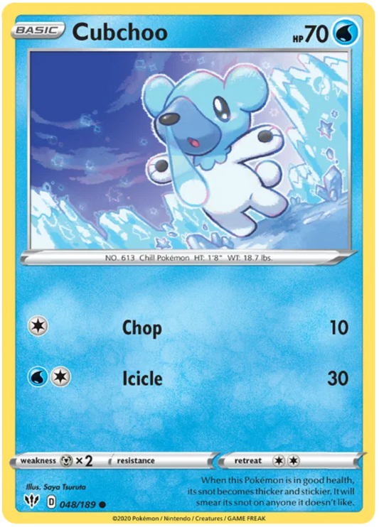 Cubchoo (048/189) - Darkness Ablaze