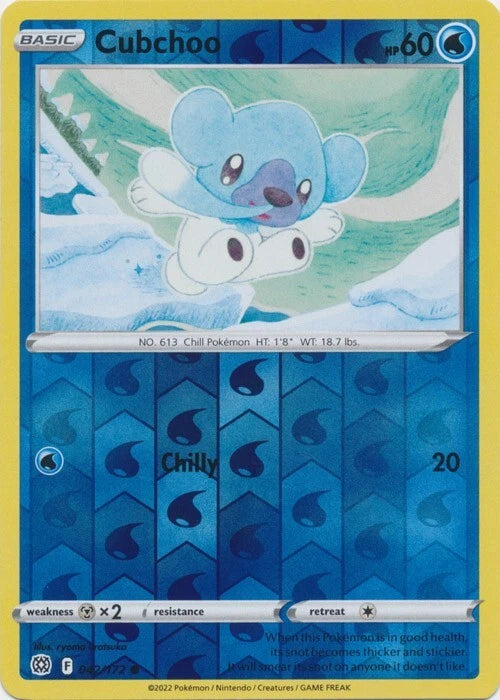Cubchoo Reverse Holo (042/172) - Brilliant Stars