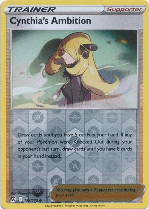 Cynthia's Ambition Reverse Holo (138/172) - Brilliant Stars