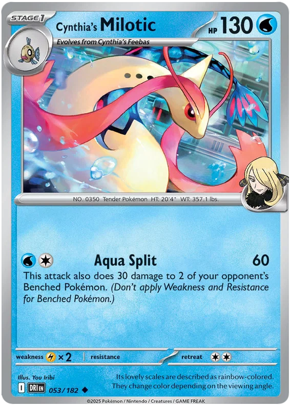 Cynthia's Milotic (053/182) - Destined Rivals