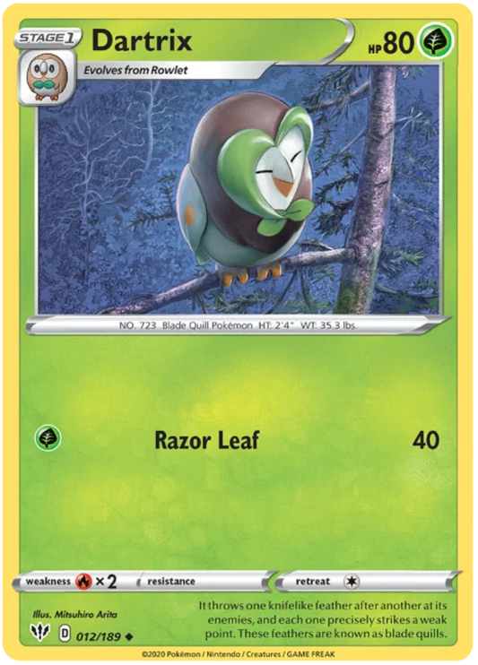 Dartrix (012/189) - Darkness Ablaze