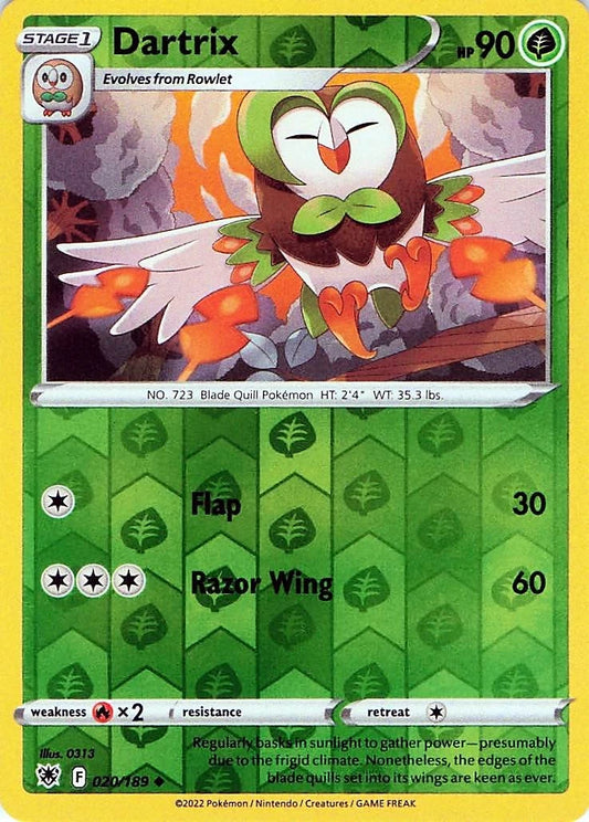 Dartrix Reverse Holo (020/189) - Astral Radiance