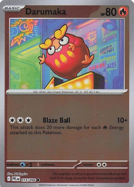 Darumaka Reverse Holo (015/094) - Phantasmal Flames